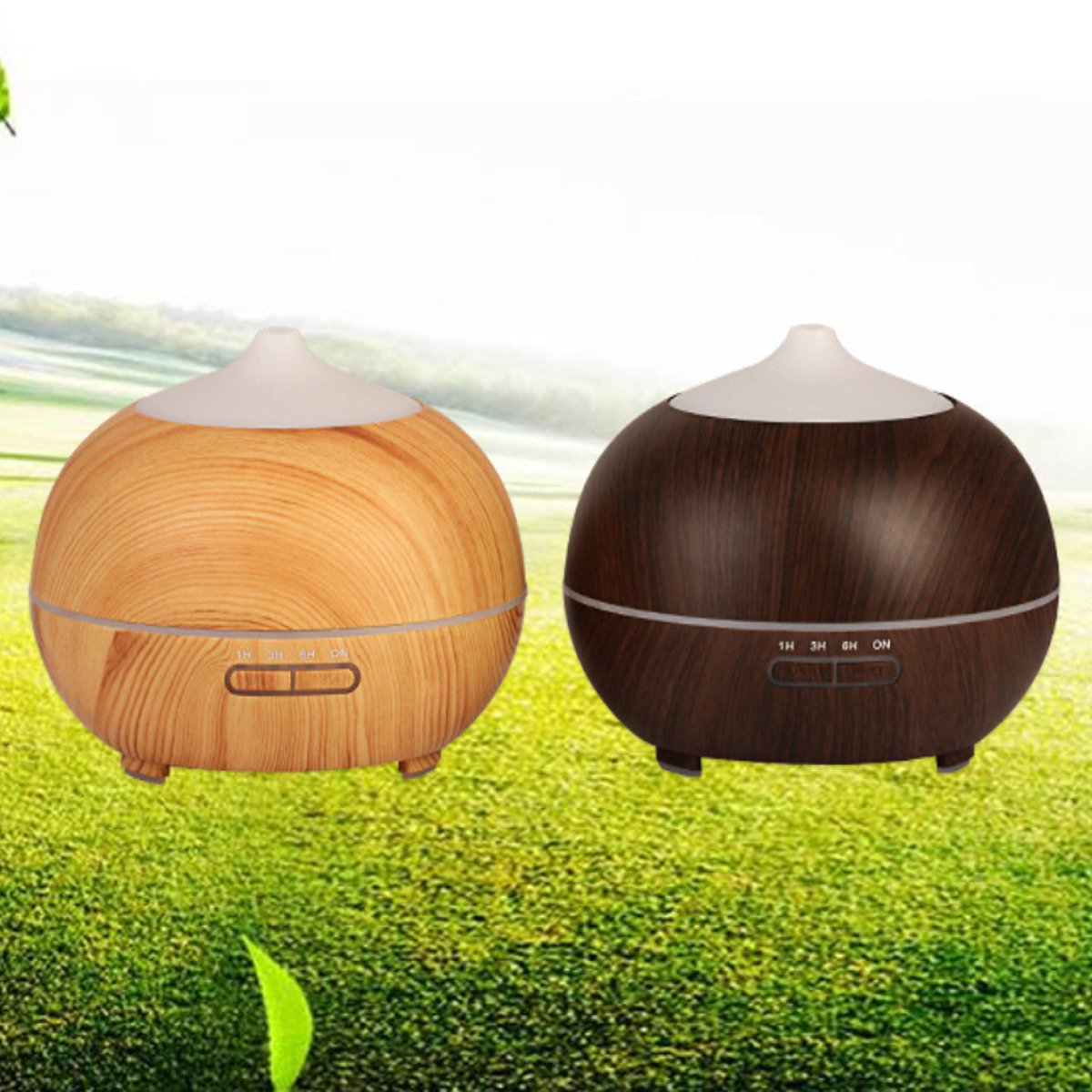 Wood Grain Essential Oil Diffuser and Humidifier