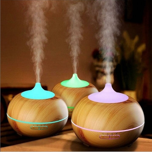 Wood Grain Essential Oil Diffuser and Humidifier