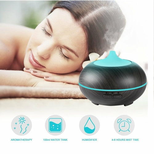 Wood Grain Essential Oil Diffuser and Humidifier