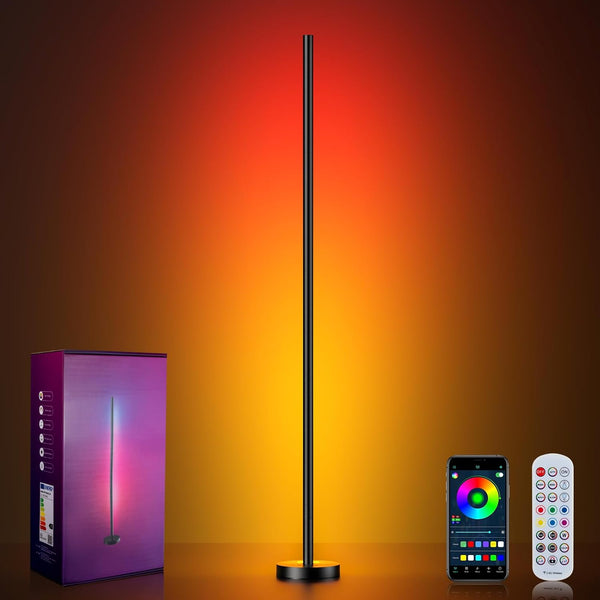 Smart Corner Floor Lamp, RGB Music Sync